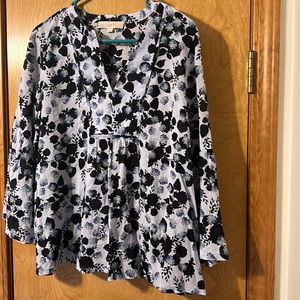 Loft top women’s floral sz M